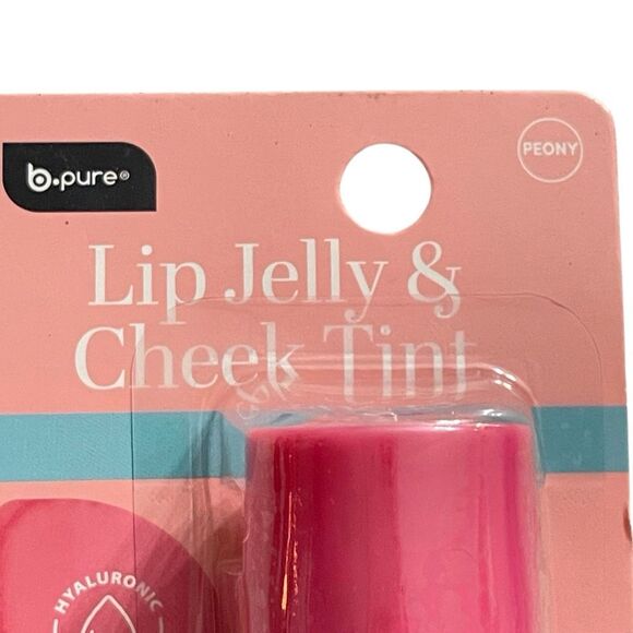B Pure Lip & Cheek Jelly Stick Peony, Buildable Color, Hydrating, Paraben Free - Picture 2 of 5